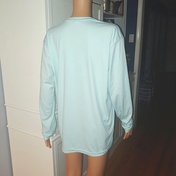 Country Club Prep Sky Blue long sleeved shirt Mens L Large - Picture 3 of 7